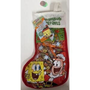 Nickelodeon Spongebob Vintage 2004 Krabby Patty Stocking Christmas Frankford